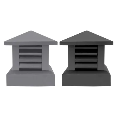 Capuchon de cheminée en alliage d'aluminium noir – image 2