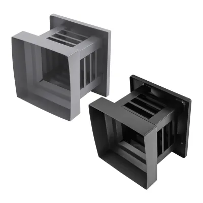 Capuchon de cheminée en alliage d'aluminium noir – image 3