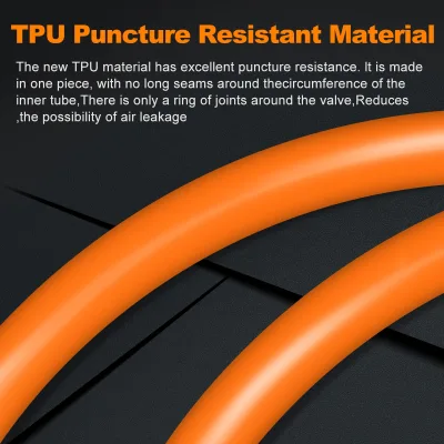 Chambre à air de vélo en TPU, valve française – image 2