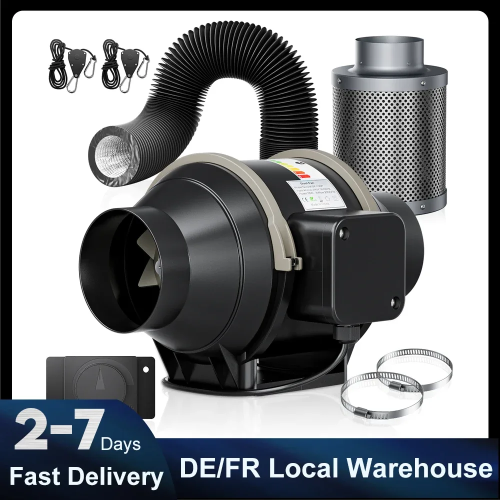 Kit de ventilation pour serre, gaine de 100 mm
