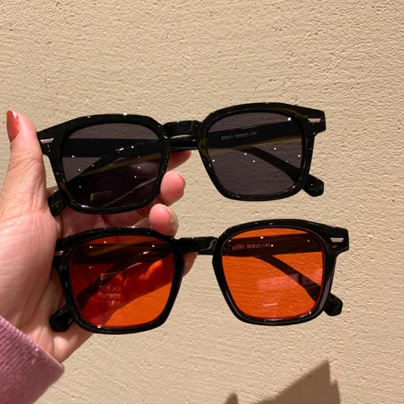 Lunettes de soleil carrées rétro pour femme