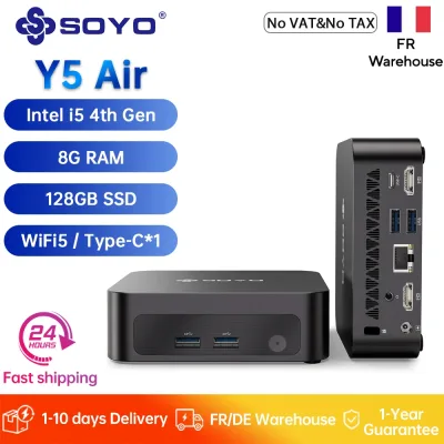Mini PC de bureau, 8 Go de RAM, SSD 128 Go