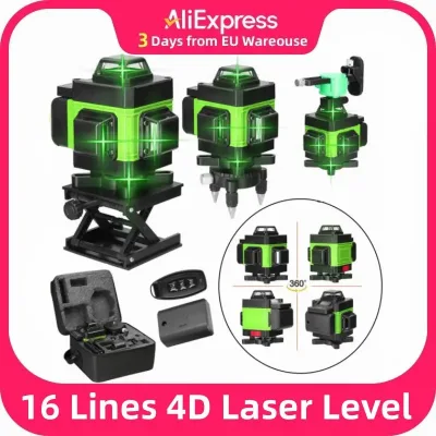 Niveau laser 16 lignes vertes auto-nivelant