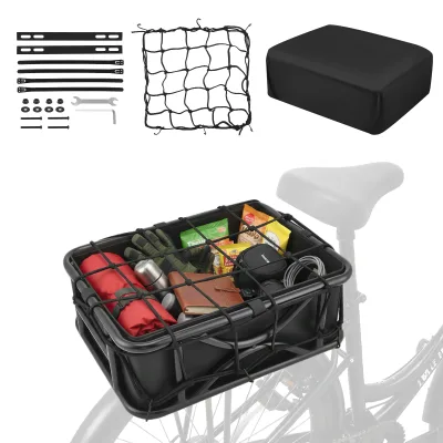 Panier arrière rectangulaire pour vélo