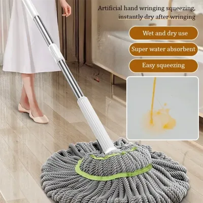 Serpillère à essorage automatique, microfibre – image 2