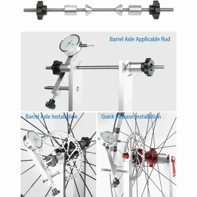 Support de centrage de roue de vélo à cadrans – image 3