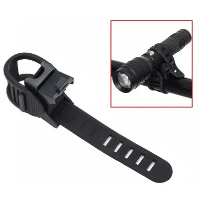 Support de lampe de poche pour vélo, noir