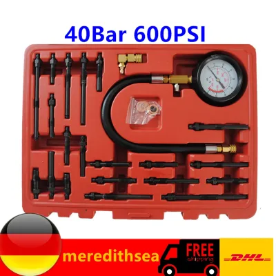 Testeur de compression moteur rouge 40 bars
